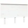Image de vidaXL TÃªte de lit Blanc 124x6x82,5 cm Bois massif de pin
