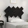 Image de vidaXL Tête de lit Noir 92x3x81 cm Bois massif de pin