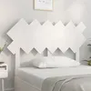 Image de vidaXL Tête de lit Blanc 122,5x3x80,5 cm Bois massif de pin