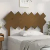Image de vidaXL Tête de lit Marron miel 132x3x81 cm Bois massif de pin
