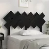 Image de vidaXL Tête de lit Noir 132x3x81 cm Bois massif de pin
