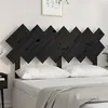 Image de vidaXL Tête de lit Noir 141x3x80,5 cm Bois massif de pin