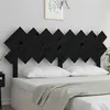 Image de vidaXL Tête de lit Noir 159,5x3x80,5 cm Bois massif de pin819234