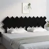 Image de vidaXL Tête de lit Noir 196x3x80,5 cm Bois massif de pin
