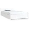 Image de vidaXL Cadre de lit avec tiroirs Blanc 90x190 cm Simple
