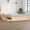 Image de vidaXL Cadre de lit sans matelas avec tiroirs3103544