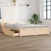 Image de vidaXL Cadre de lit sans matelas avec tiroirs 120x200 cm3103554