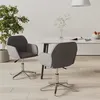 Image de vidaXL Chaises pivotantes à manger lot de 2 Gris clair Tissu3103030