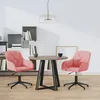 Image de vidaXL vidaXL Chaises pivotantes à manger lot de 2 Rose Velours
