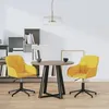 Image de vidaXL Chaises pivotantes Ã  manger lot de 2 Jaune Velours