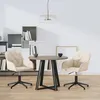 Image de vidaXL Chaises pivotantes Ã  manger lot de 2 CrÃ¨me Velours