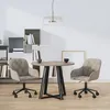 Image de vidaXL Chaises pivotantes Ã  manger lot de 2 Gris clair Velours