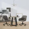 Image de vidaXL Chaises pivotantes à manger lot de 2 Gris foncé Velours3103422
