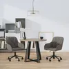 Image de vidaXL Chaises pivotantes Ã  manger lot de 2 Gris foncÃ© Velours