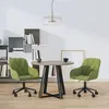 Image de vidaXL Chaises pivotantes à manger lot de 2 Vert clair Velours3103424