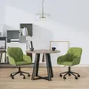 Image de vidaXL Chaises pivotantes Ã  manger lot de 2 Vert clair Velours