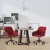 Image de vidaXL Chaises pivotantes salle Ã  manger 2 pcs Rouge bordeaux Velours