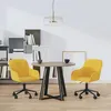 Image de vidaXL Chaises pivotantes à manger lot de 2 Jaune Velours3103428