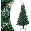 Image de vidaXL vidaXL Sapin de Noël artificiel pointes iridescentes Vert 210 cm PVC
