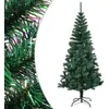 Image de vidaXL vidaXL Sapin de Noël artificiel pointes iridescentes Vert 240 cm PVC