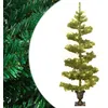 Image de vidaXL Arbre de Noël hélicoïdal pré-éclairé avec pot vert 120 cm PVC344649