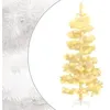 Image de vidaXL Arbre de Noël hélicoïdal pré-éclairé et support blanc 150cm PVC344653