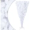 Image de vidaXL Sapin de Noël artificiel renversé avec support Blanc 240 cm