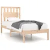 Image de vidaXL Cadre de lit Bois de pin massif 90x190 cm Simple
