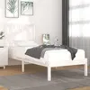 Image de vidaXL Cadre de lit sans matelas blanc bois massif 90x200 cm3103919