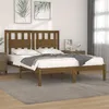 Image de vidaXL Cadre de lit Marron miel Bois de pin massif 200x200 cm
