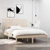 Image de vidaXL Cadre de lit bois massif 135x190 cm double