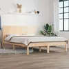 Image de vidaXL Cadre de lit bois massif 135x190 cm double
