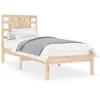 Image de vidaXL vidaXL Cadre de lit Bois massif 90x190 cm Simple