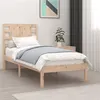 Image de vidaXL Cadre de lit Bois de pin massif 90x200 cm