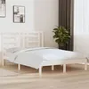 Image de vidaXL Cadre de lit sans matelas blanc 140x190 cm bois de pin massif3104329