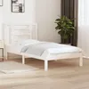 Image de vidaXL Cadre de lit sans matelas blanc 90x200 cm bois de pin massif3104334