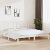 Image de vidaXL Cadre de lit sans matelas blanc 200x200 cm bois massif de pin3104369