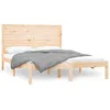 Image de vidaXL Cadre de lit Bois massif 140x200 cm
