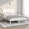 Image de vidaXL Cadre de lit sans matelas blanc 120x200 cm bois massif3104864
