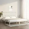Image de vidaXL Cadre de lit Blanc 180x200 cm Super King Bois massif