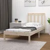 Image de vidaXL Cadre de lit bois de pin massif 75x190 cm petit simple