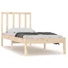 Image de vidaXL Cadre de lit Bois de pin massif 75x190 cm Petit simple