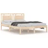 Image de vidaXL Cadre de lit Bois massif 120x190 cm Petit Double