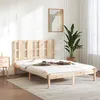 Image de vidaXL Cadre de lit bois massif 135x190 cm double