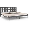 Image de vidaXL Vidaxl Cadre De Lit Gris Bois De Pin Massif 200x200 Cm
