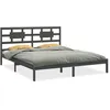 Image de vidaXL Vidaxl Cadre De Lit Gris Bois Massif 200x200 Cm