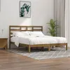 Image de vidaXL Cadre de lit Marron miel Bois massif 200x200 cm