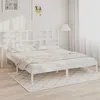Image de vidaXL Cadre de lit sans matelas blanc bois massif 200x200 cm3105971