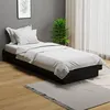 Image de vidaXL Cadre de lit Noir Bois massif 75x190 cm Petit simple