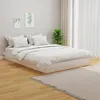 Image de vidaXL Cadre de lit sans matelas blanc bois massif819943